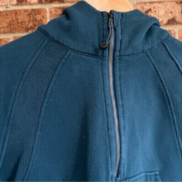 Lululemon Scuba Oversized Half -Zip Hoodie (2021 Release) XS/S EUC Blue Boreali - Picture 8 of 11